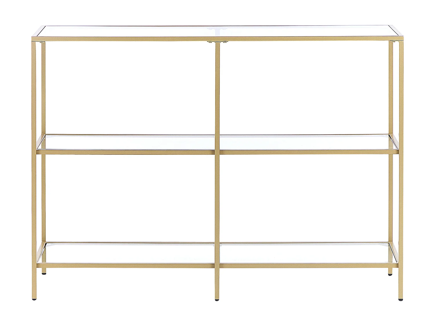 Console ORETTA Verre de sécurité Doré