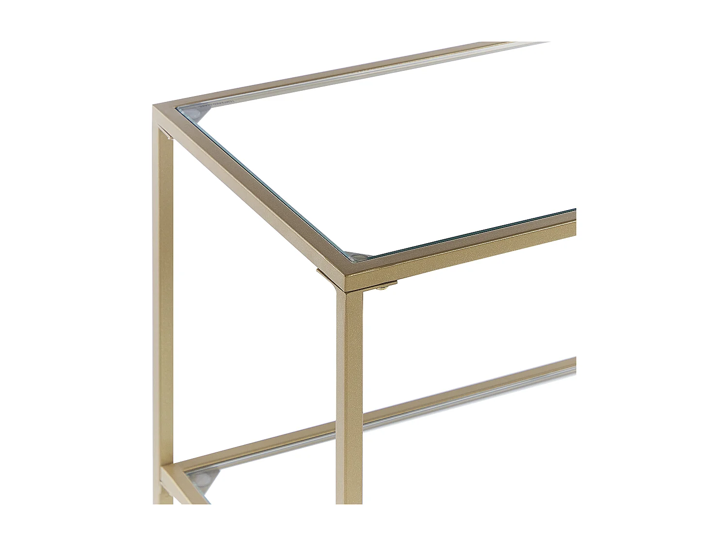 Console ORETTA Verre de sécurité Doré