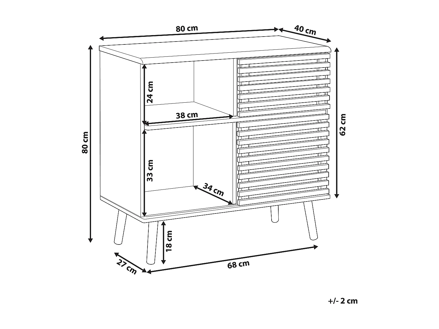 Armoire PERTH Marron foncé