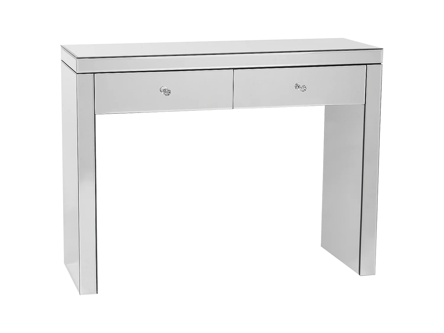 Tavolino consolle MARLE Argento specchiato