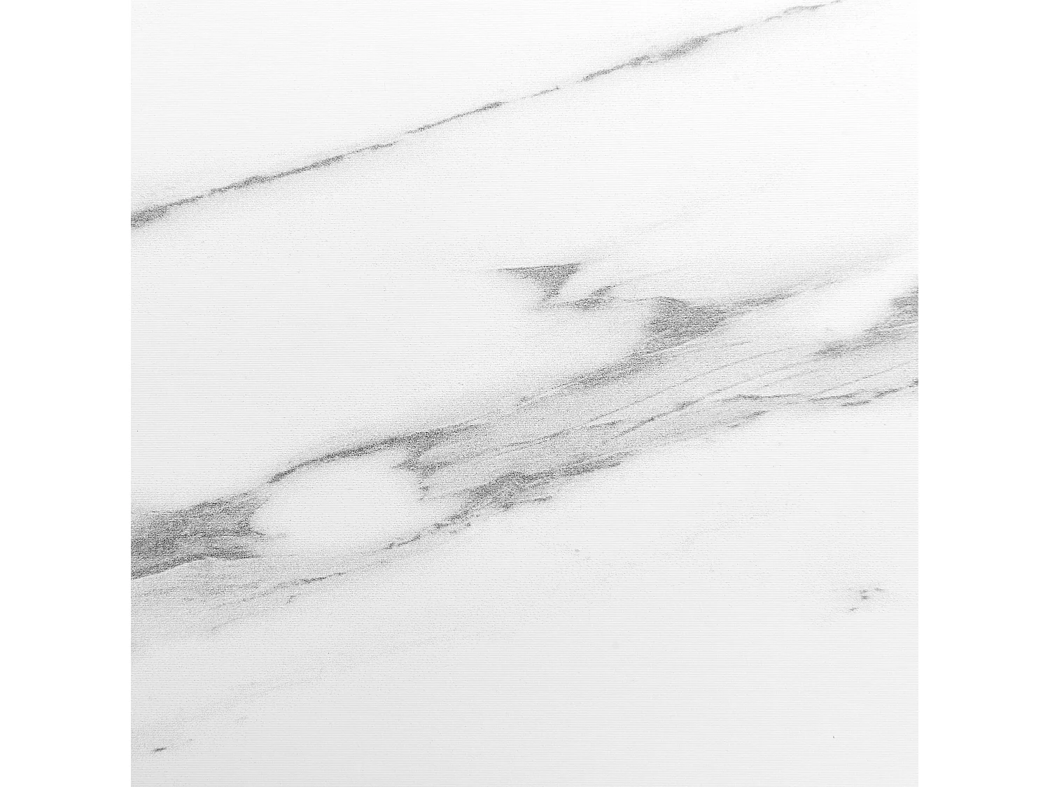 Tavolino consolle AZUSA Vetro temperato Marmo bianco