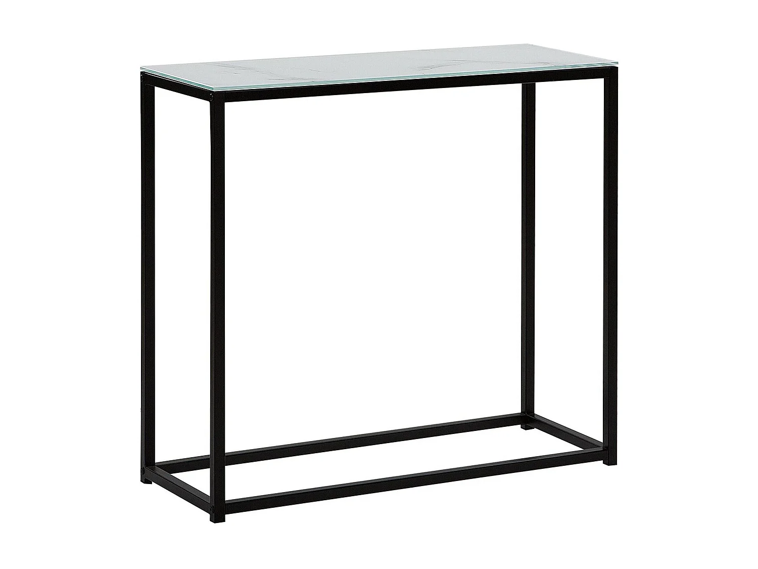 Consoletafel DELANO Veiligheidsglas Marmer/zwart