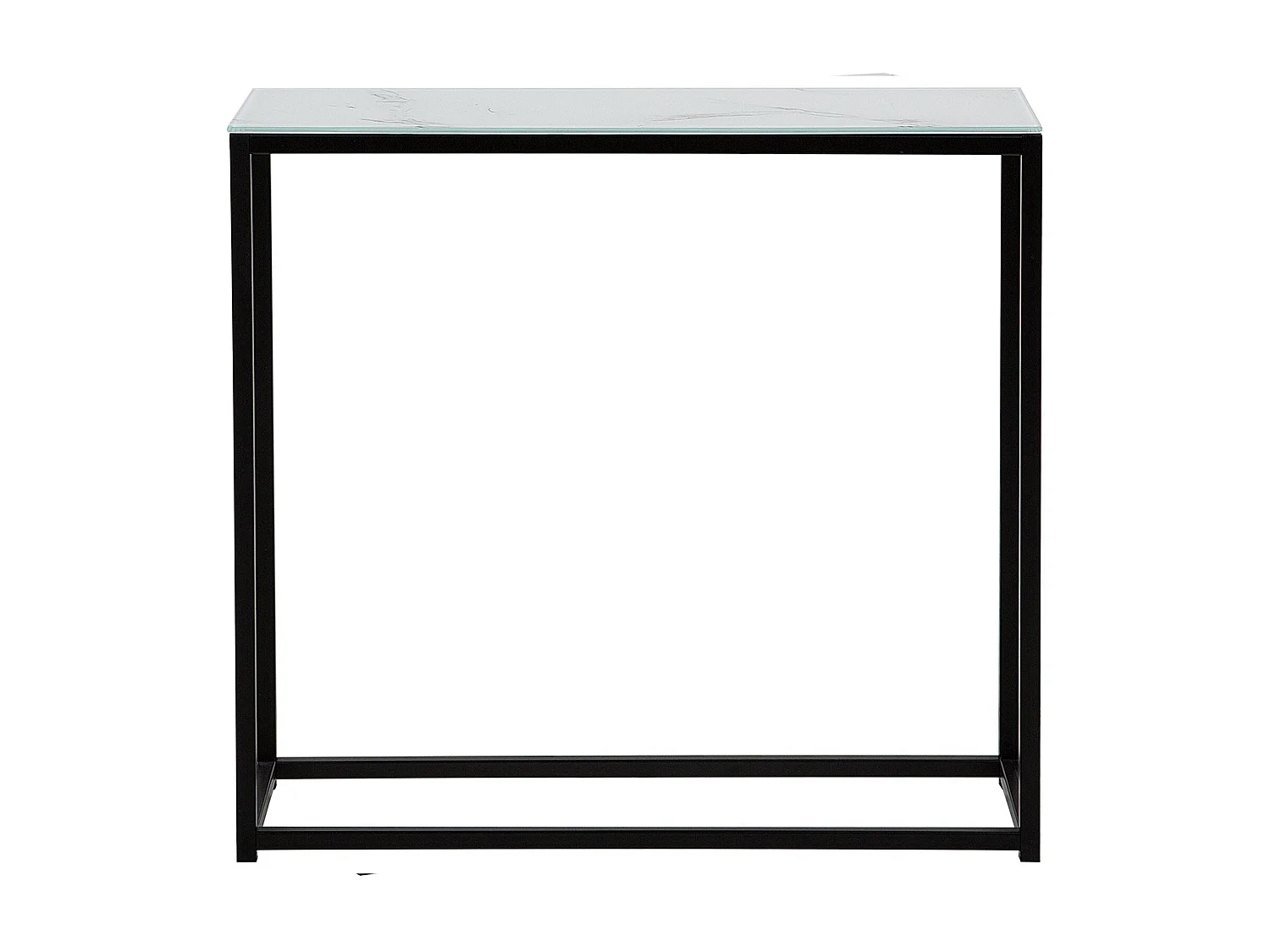 Consoletafel DELANO Veiligheidsglas Marmer/zwart