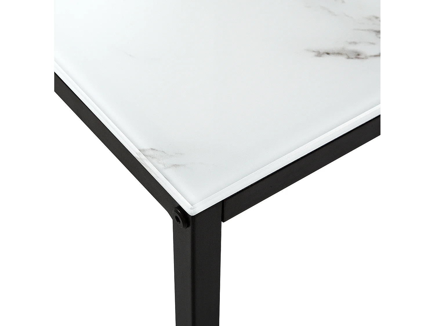 Consola DELANO Vidro de segurança (temperado) Mármore/Preto