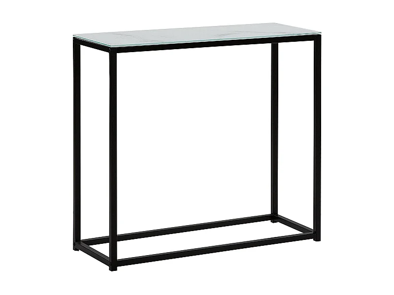 Consoletafel DELANO Veiligheidsglas Marmer/zwart