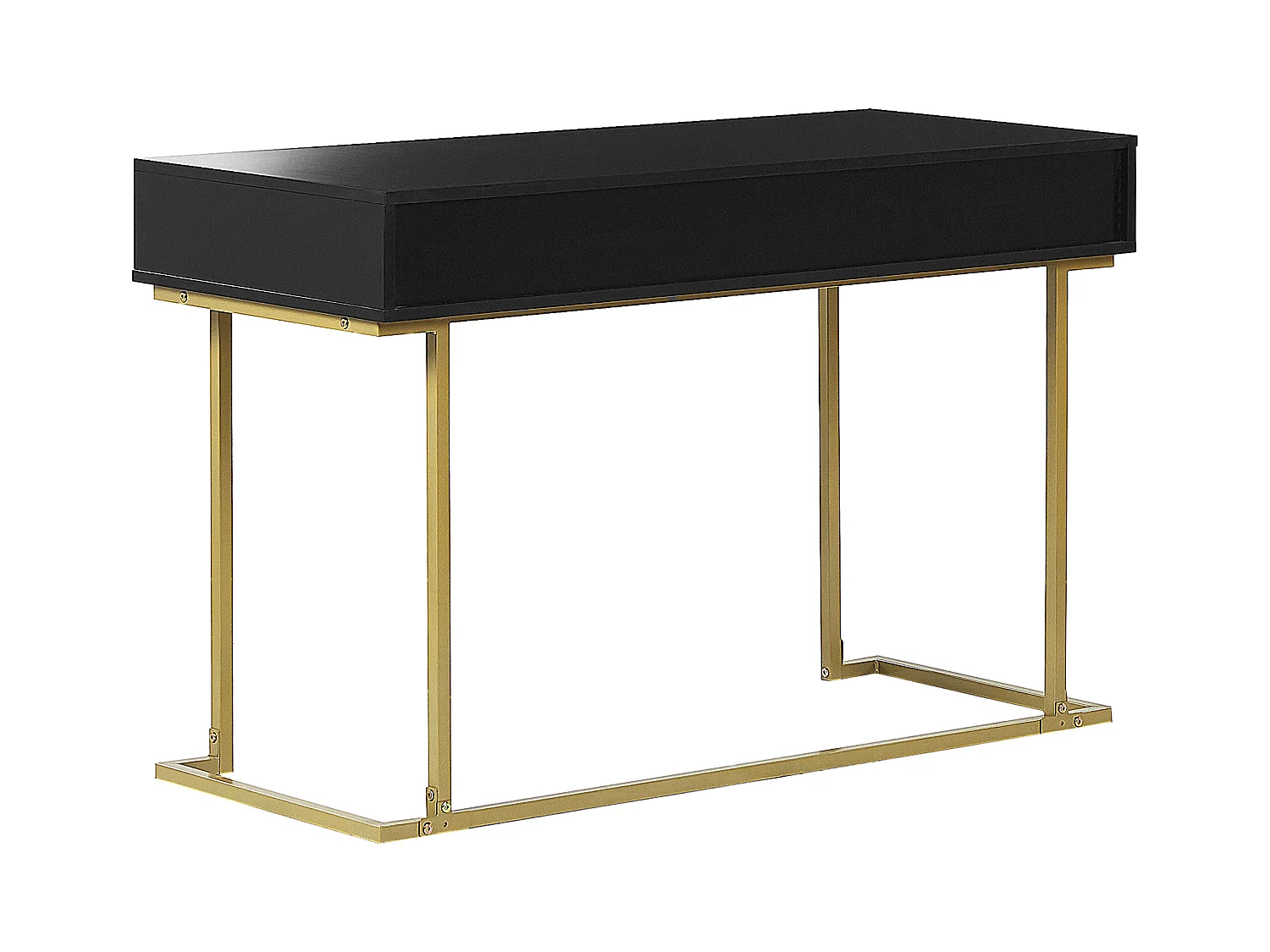 Konsolentisch Schreibtisch WESTPORT Schwarz / Gold 115 cm 50 cm mit Stauraum