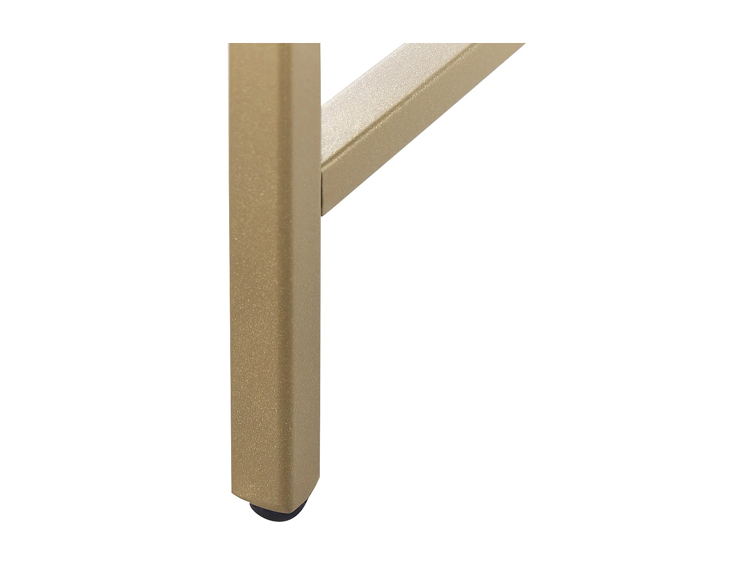 Rechteckiger Konsolentisch Gehärtetes Glas/Eisen 2 Fächer gold/transparent Aline