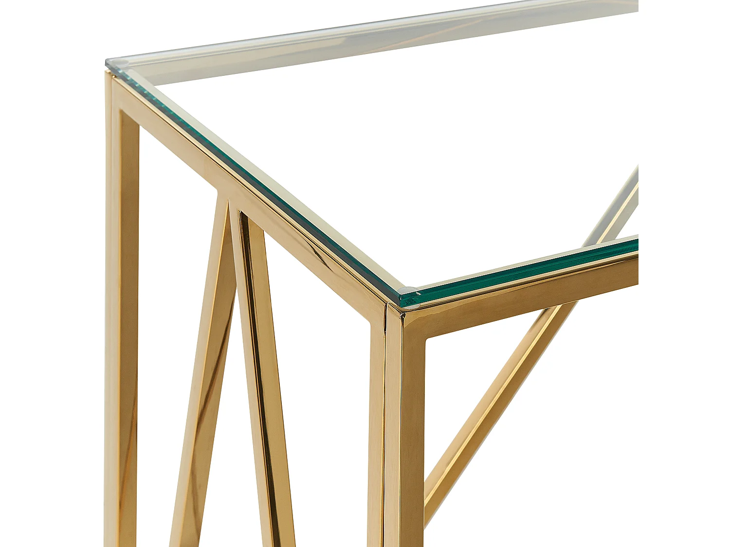 Console WESO Verre de sécurité Doré