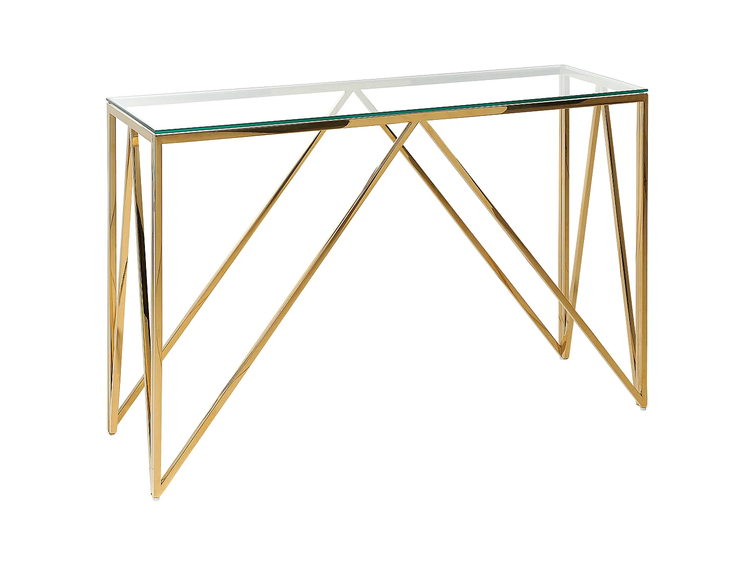 Consoletafel WESO Veiligheidsglas Goud