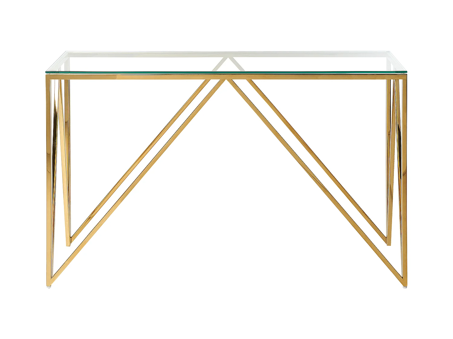 Consoletafel WESO Veiligheidsglas Goud