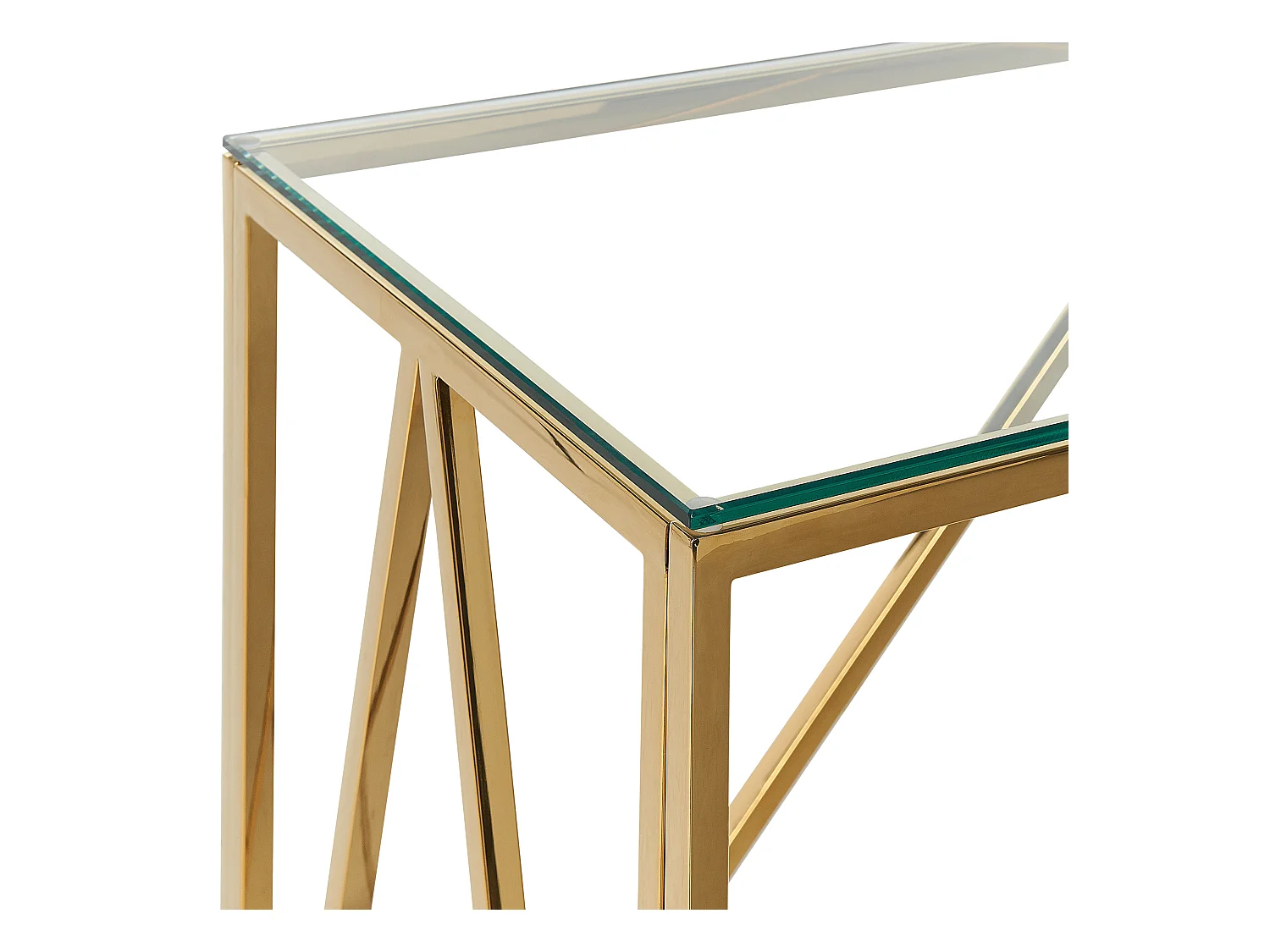 Consoletafel WESO Veiligheidsglas Goud