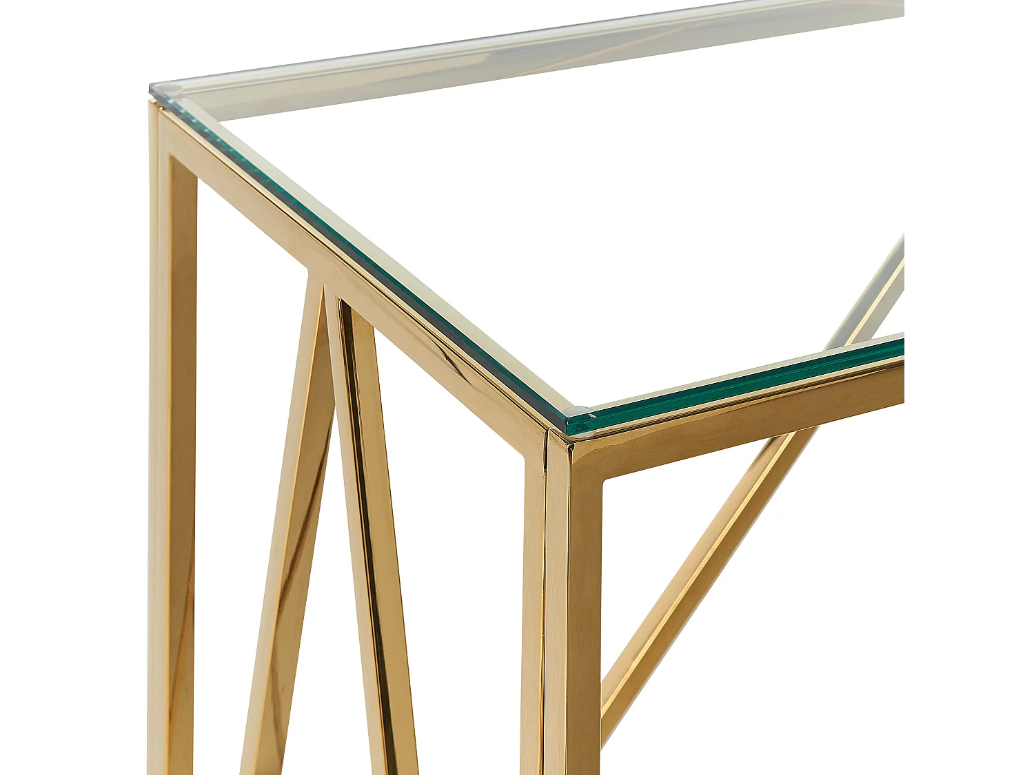 Consoletafel WESO Veiligheidsglas Goud