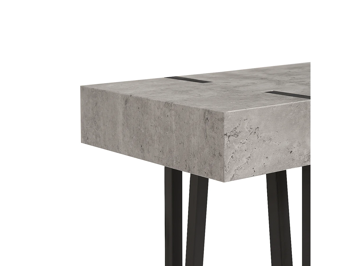 Tavolino consolle ADENA Grigio effetto cemento