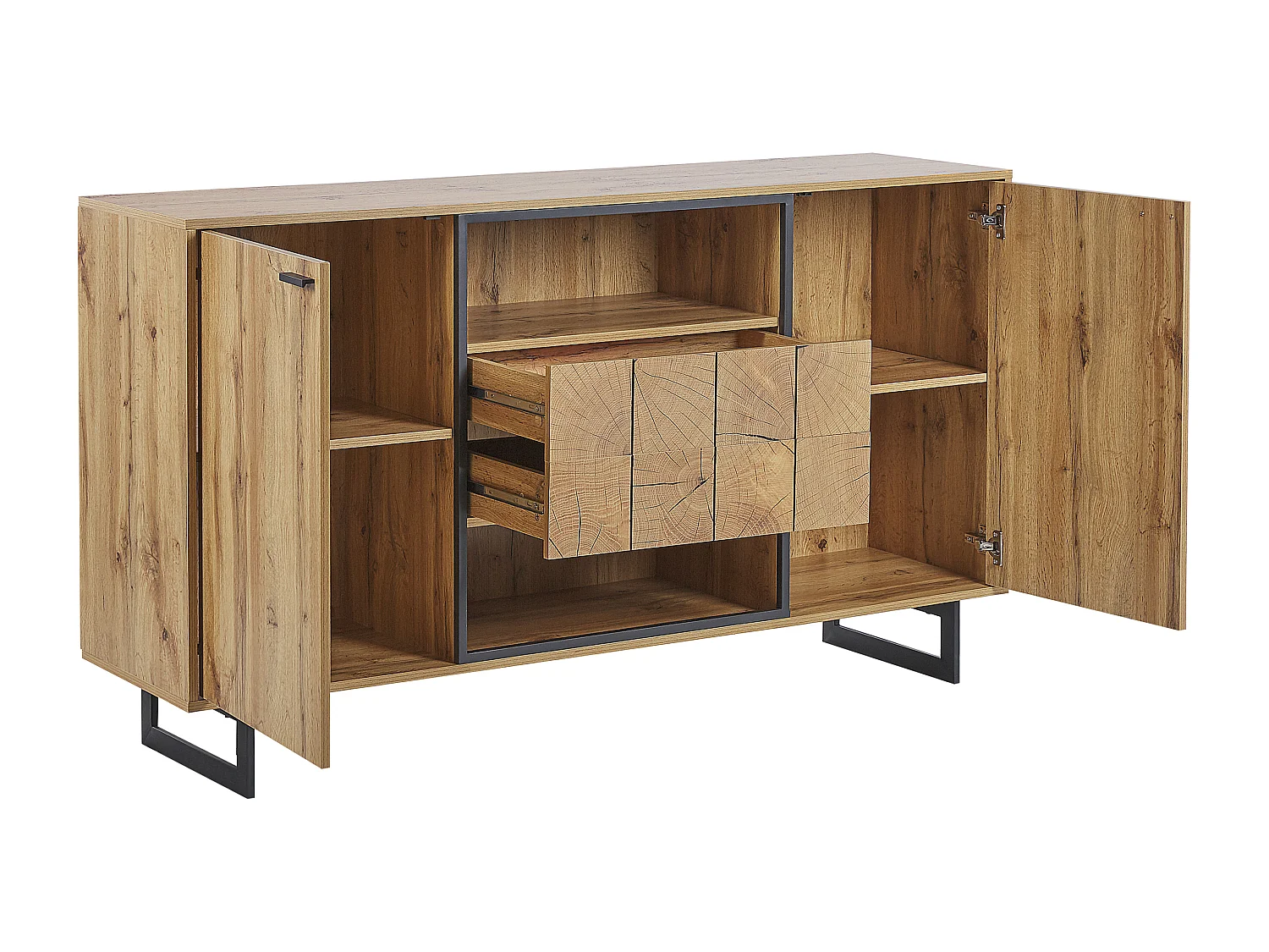 Commode 2 portes BOISO Marron