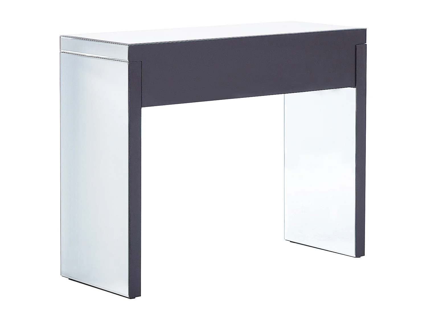 Tavolino consolle vetro argento 100 x 38 cm TILLY