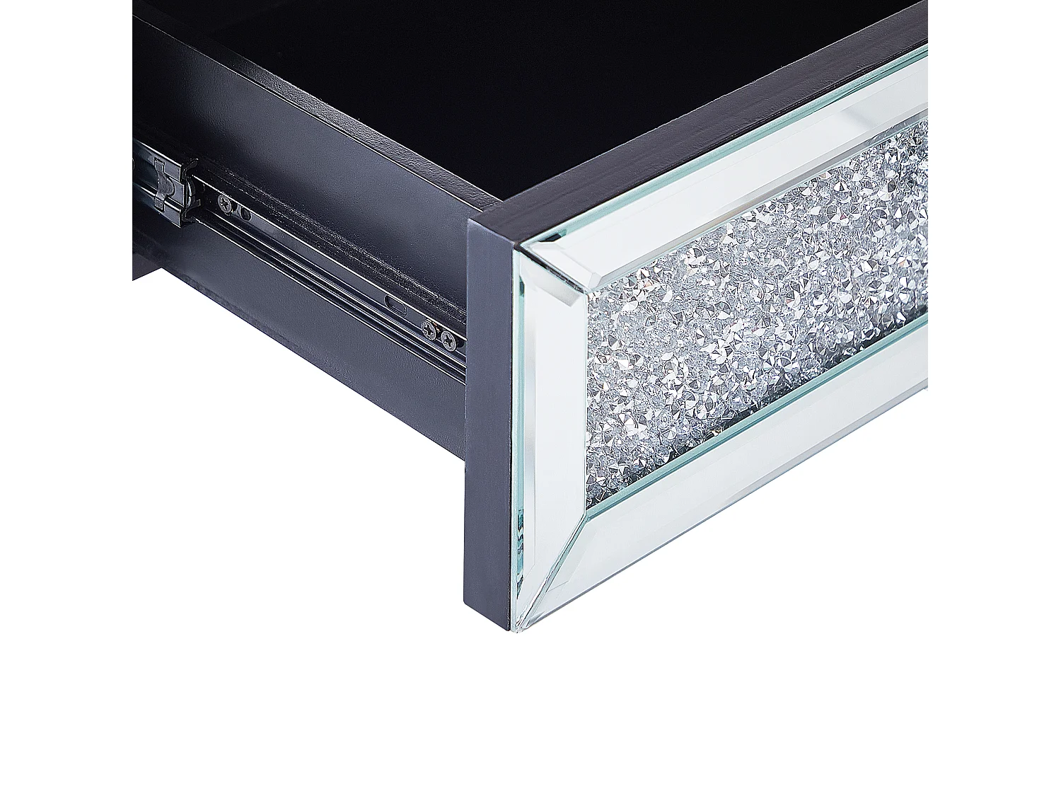 Tavolino consolle vetro argento 100 x 38 cm TILLY