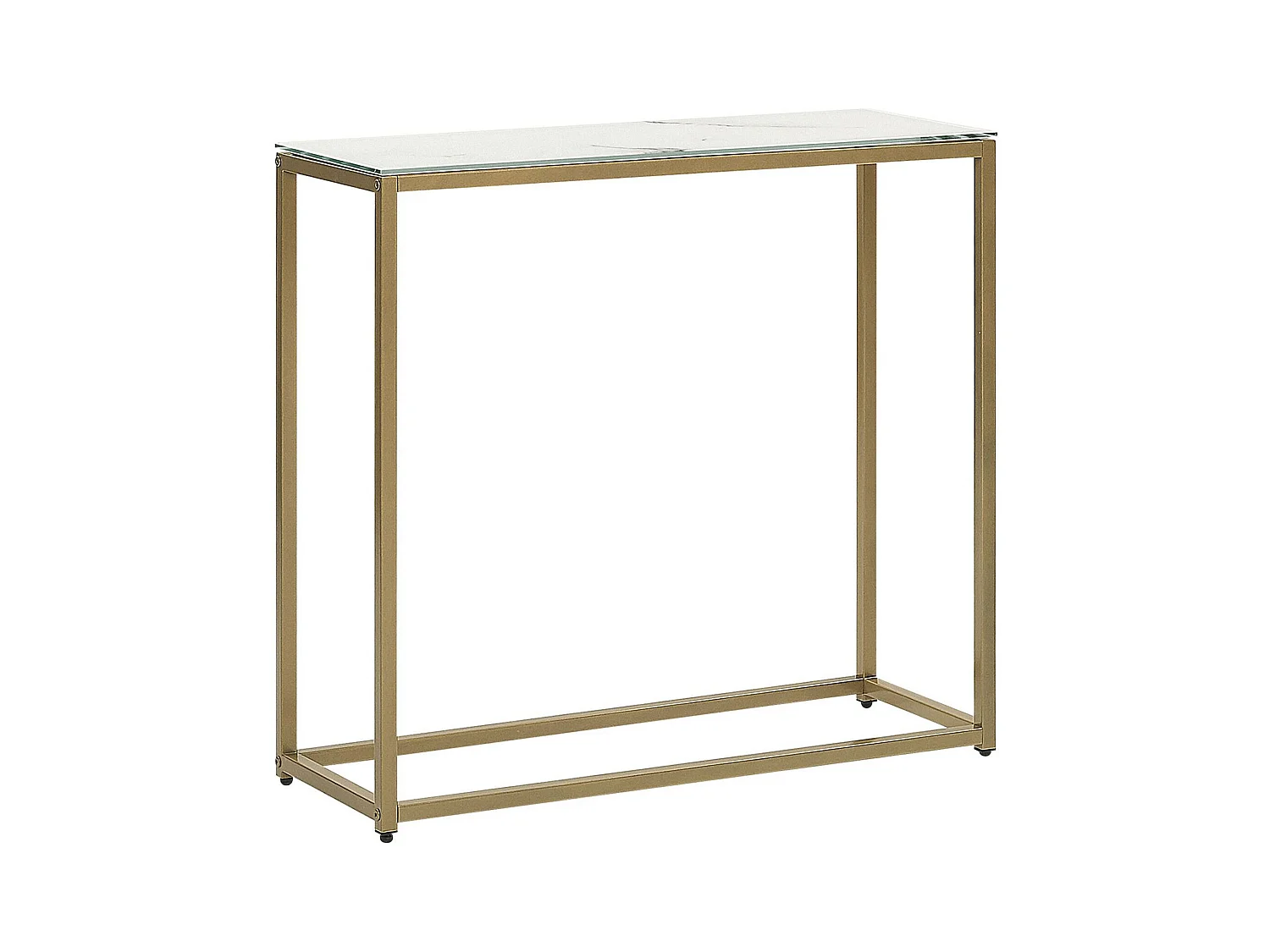 Console DELANO Verre de sécurité Marbre/doré