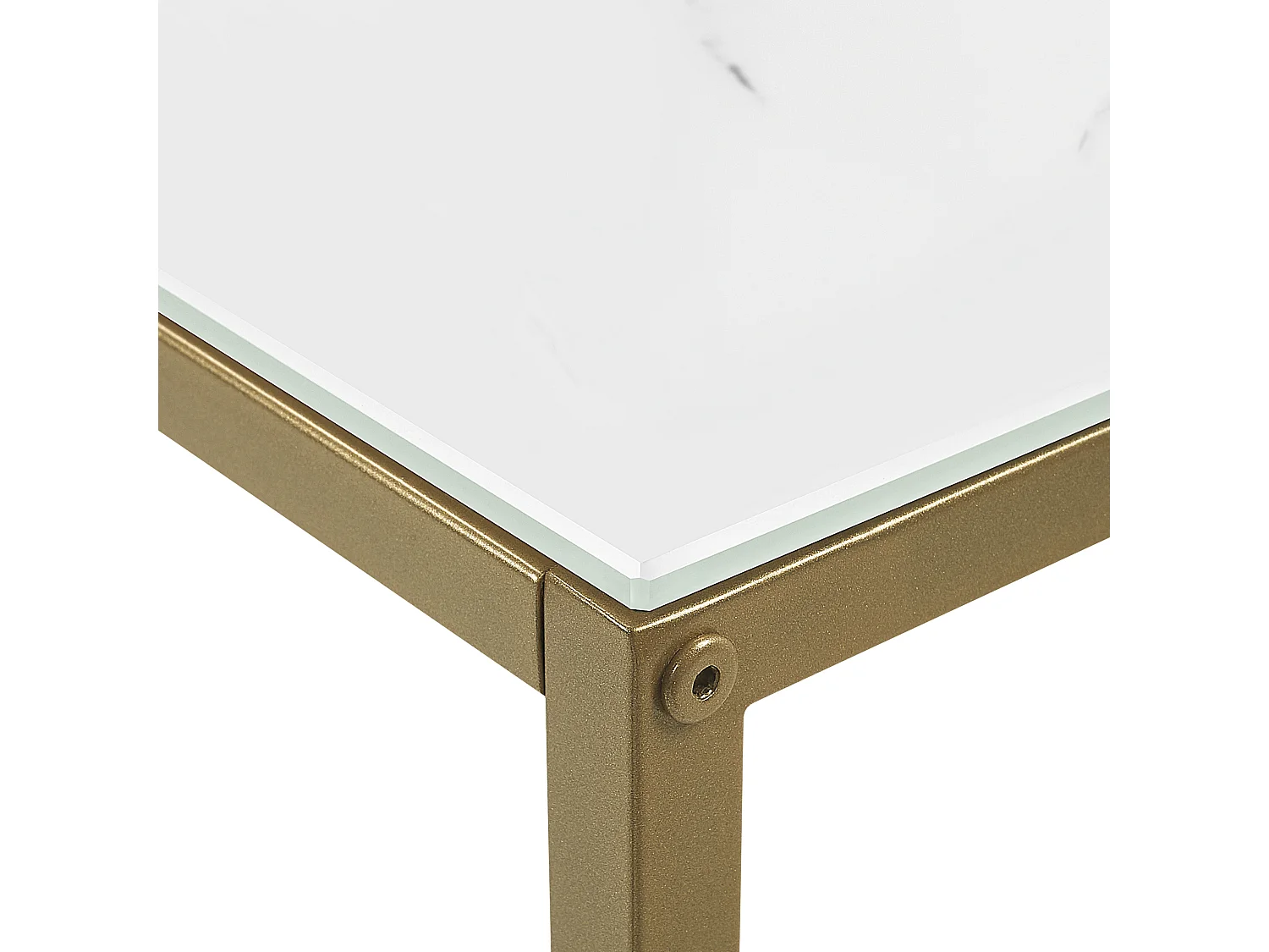 Console DELANO Verre de sécurité Marbre/doré