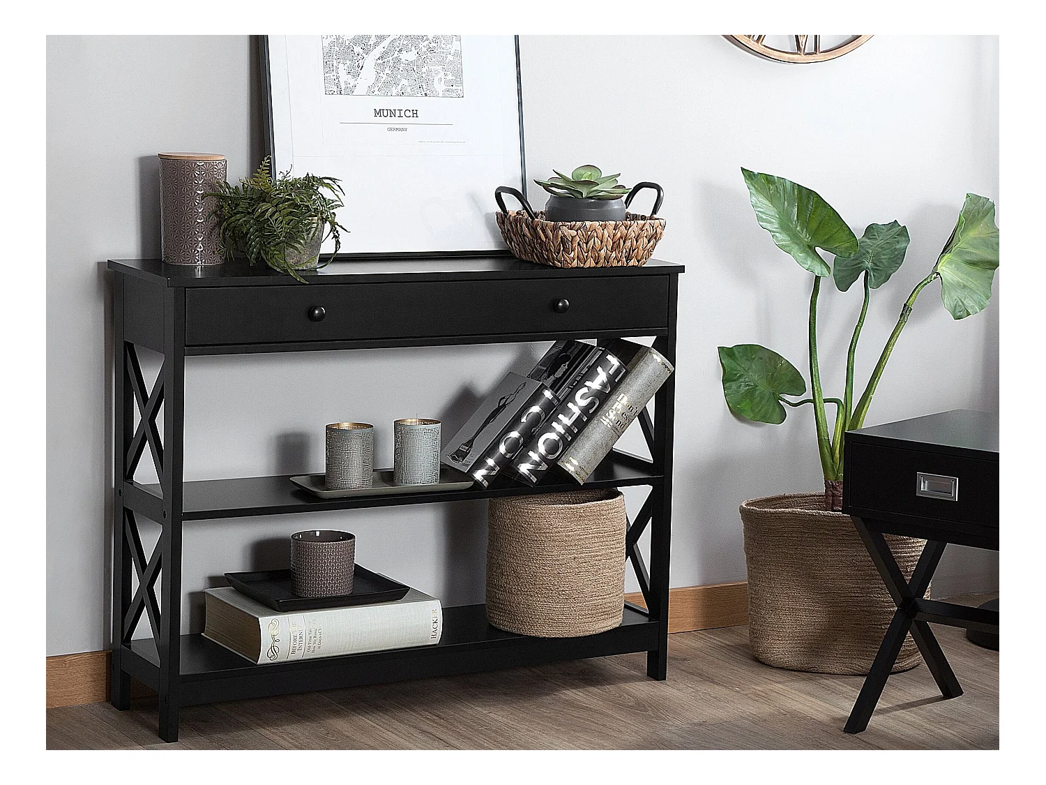 Konsola MONTGOMERY Czarny