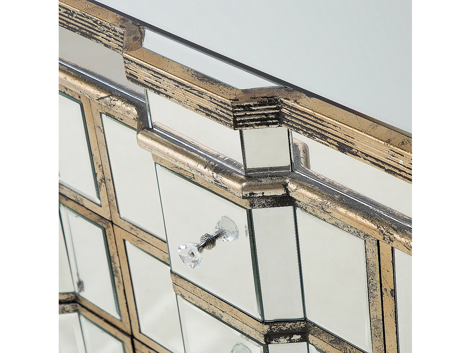 Ladekast 6 lades MOZELA Spiegelend zilver