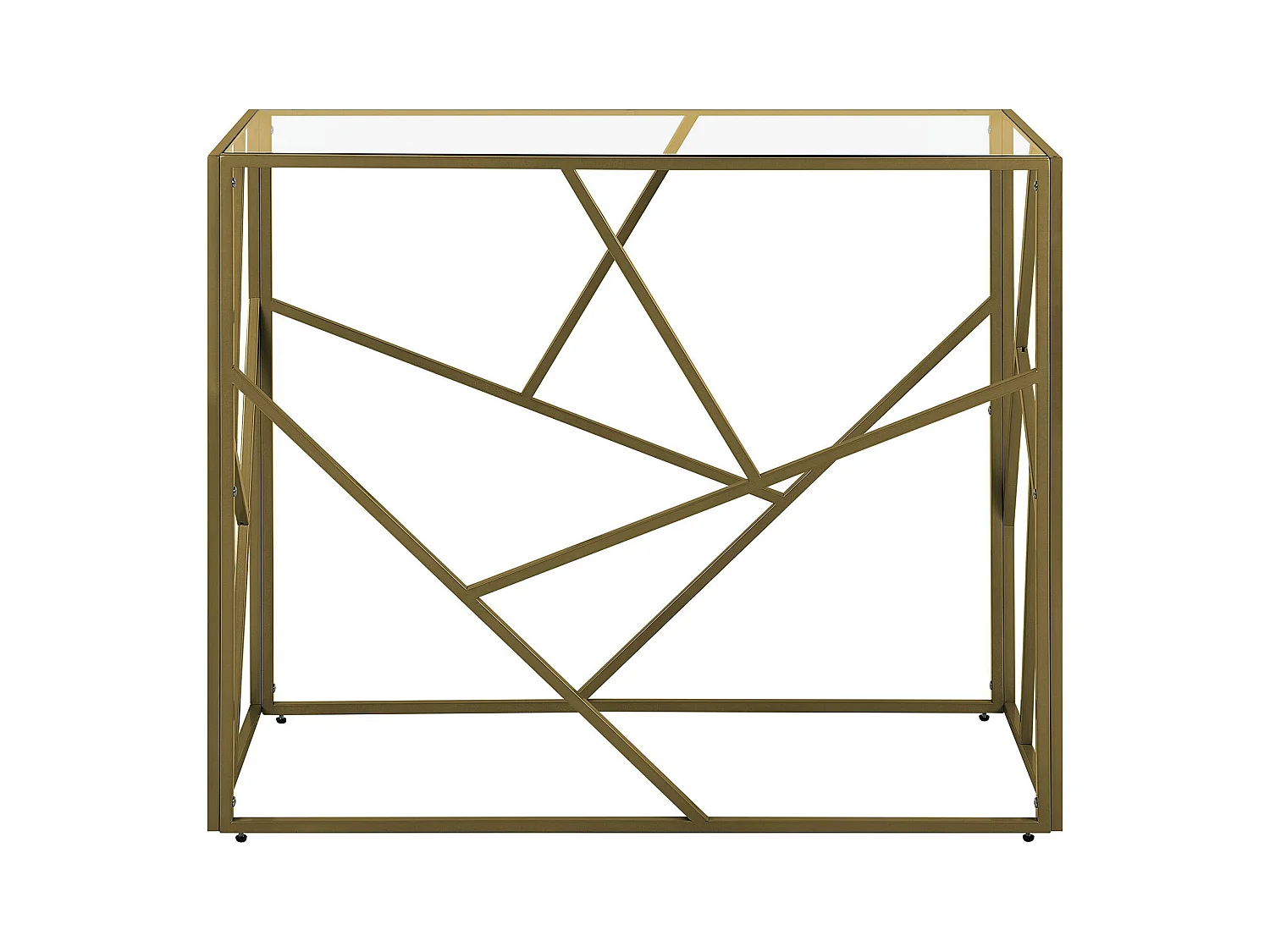 Console ORLAND Verre Doré