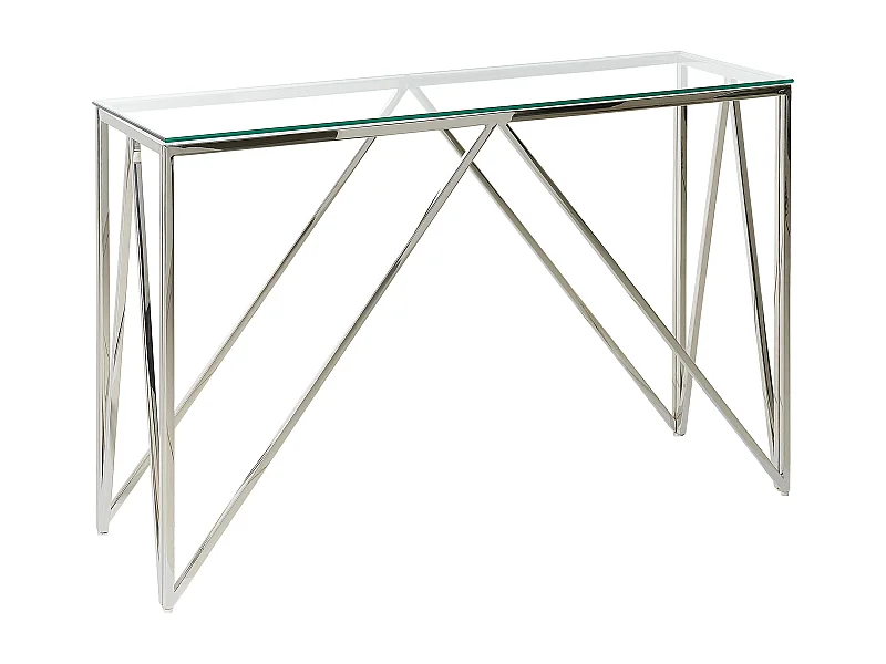 Consoletafel WESO Veiligheidsglas Zilver