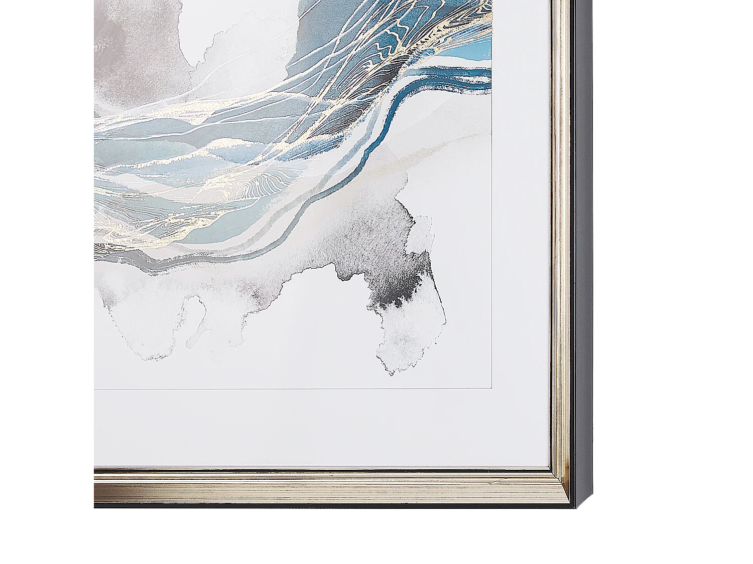 Wandbild mit Rahmen BAGI Abstraktes Muster 60 x 60 cm Bunt