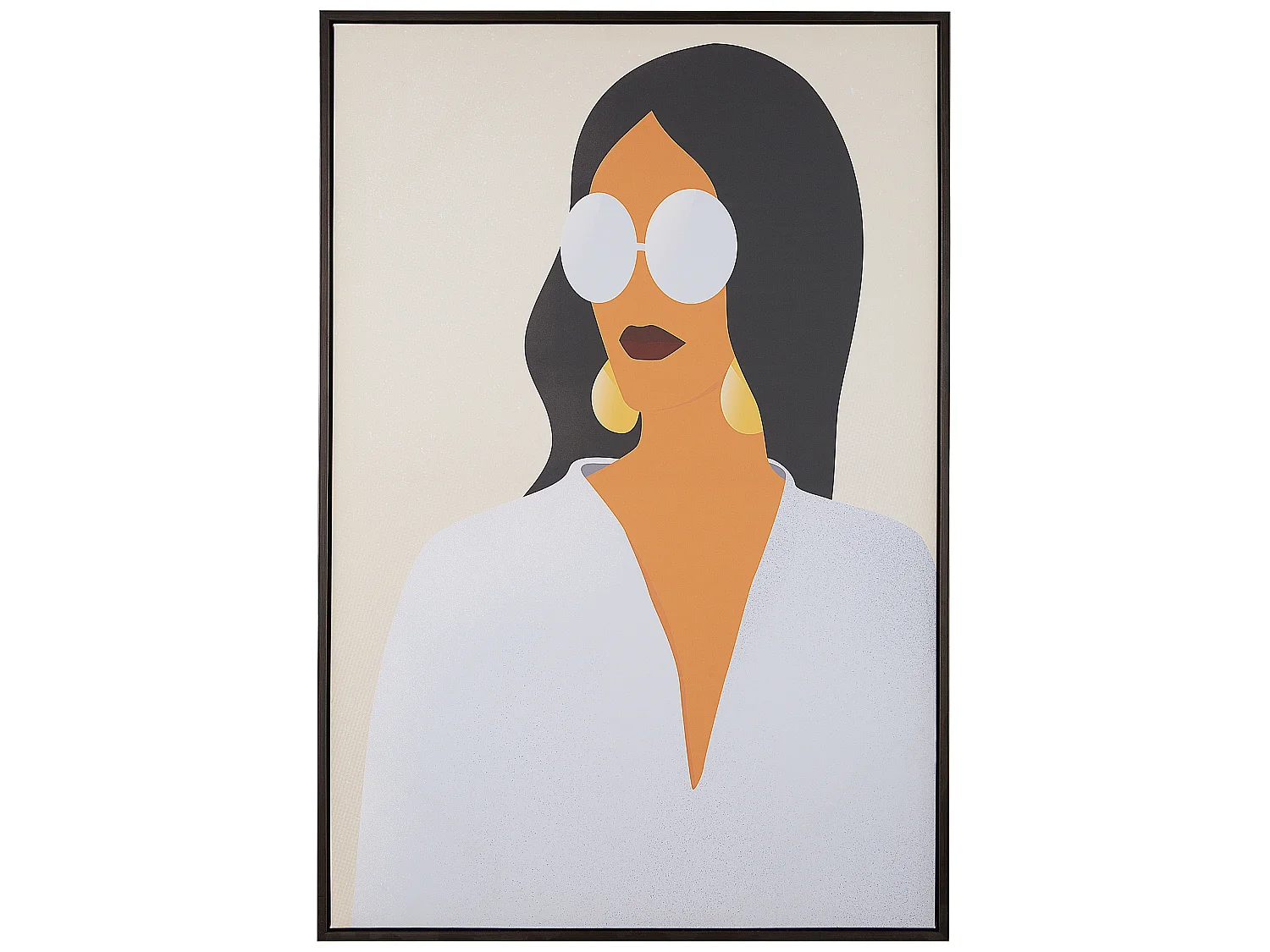 Imprimé sur toile ENNA Motif féminin 63 x 99 cm Multicolore