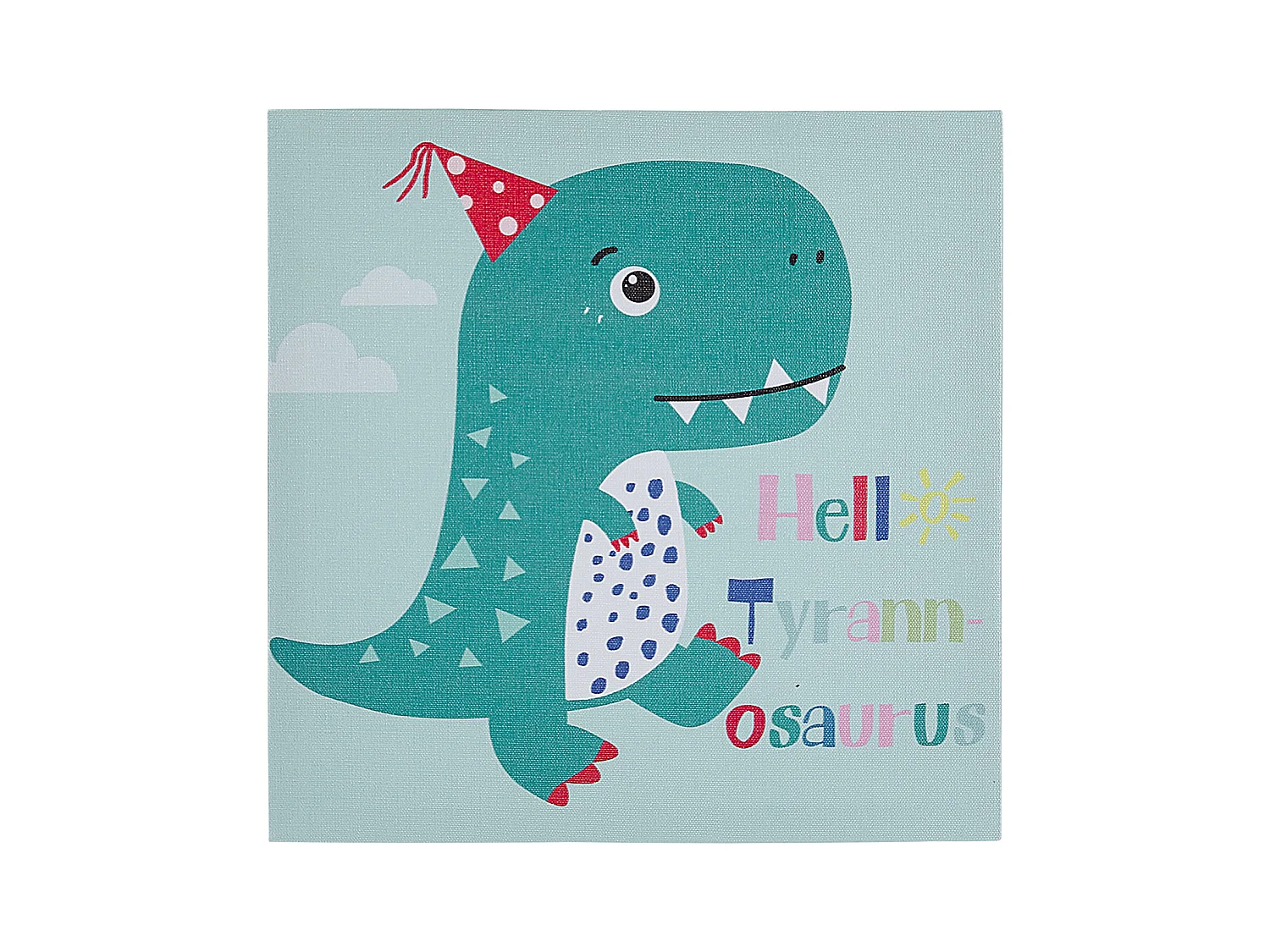 Conjunto de 3 lienzos BINGUI Motivo infantil 30 x 30 cm Multicolor