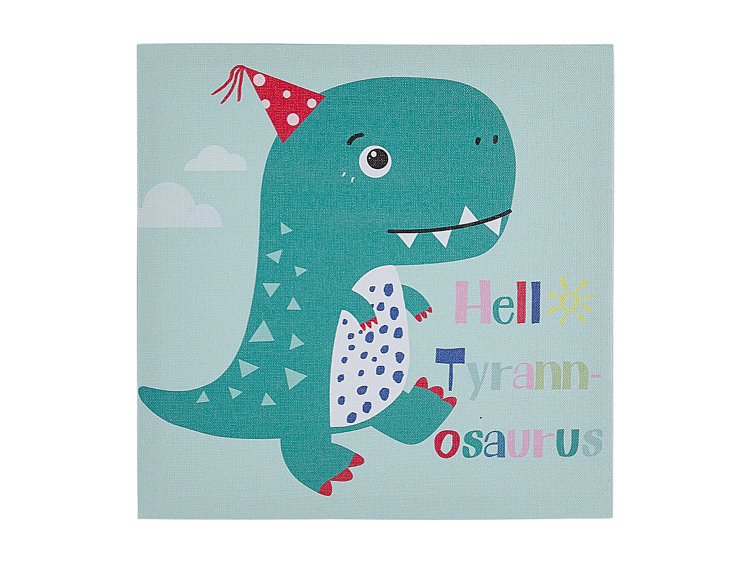 Set van 3 canvassen BINGUI Kids motief 30 x 30 cm Multicolor