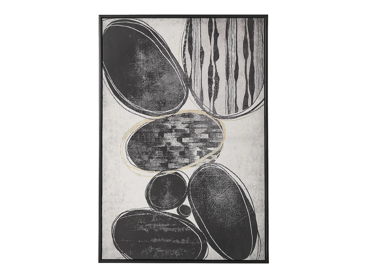 Wanddecoratie LONIGO Zwart 63 cm 93 cm