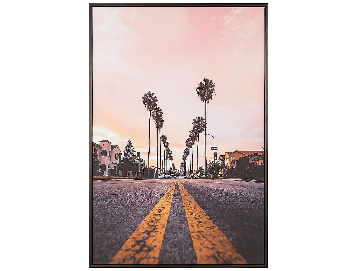 Imprimé sur toile SANTERNO Motif urbain 63 x 99 cm Multicolore