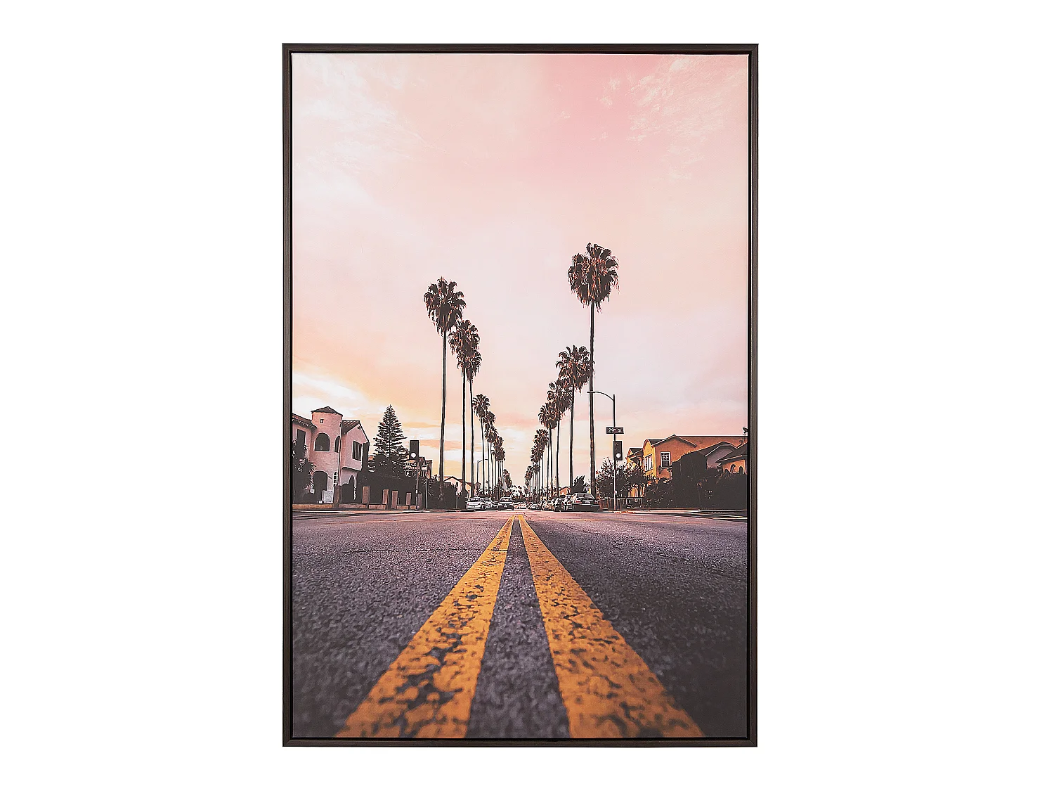 Imprimé sur toile SANTERNO Motif urbain 63 x 99 cm Multicolore