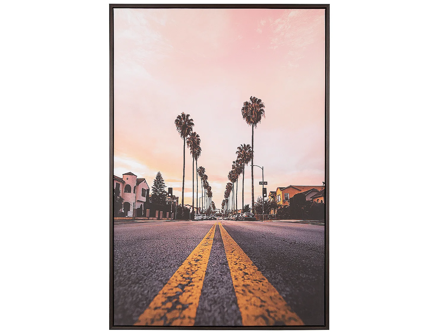 Canvas SANTERNO Stedelijk motief 63 x 99 cm Multicolor