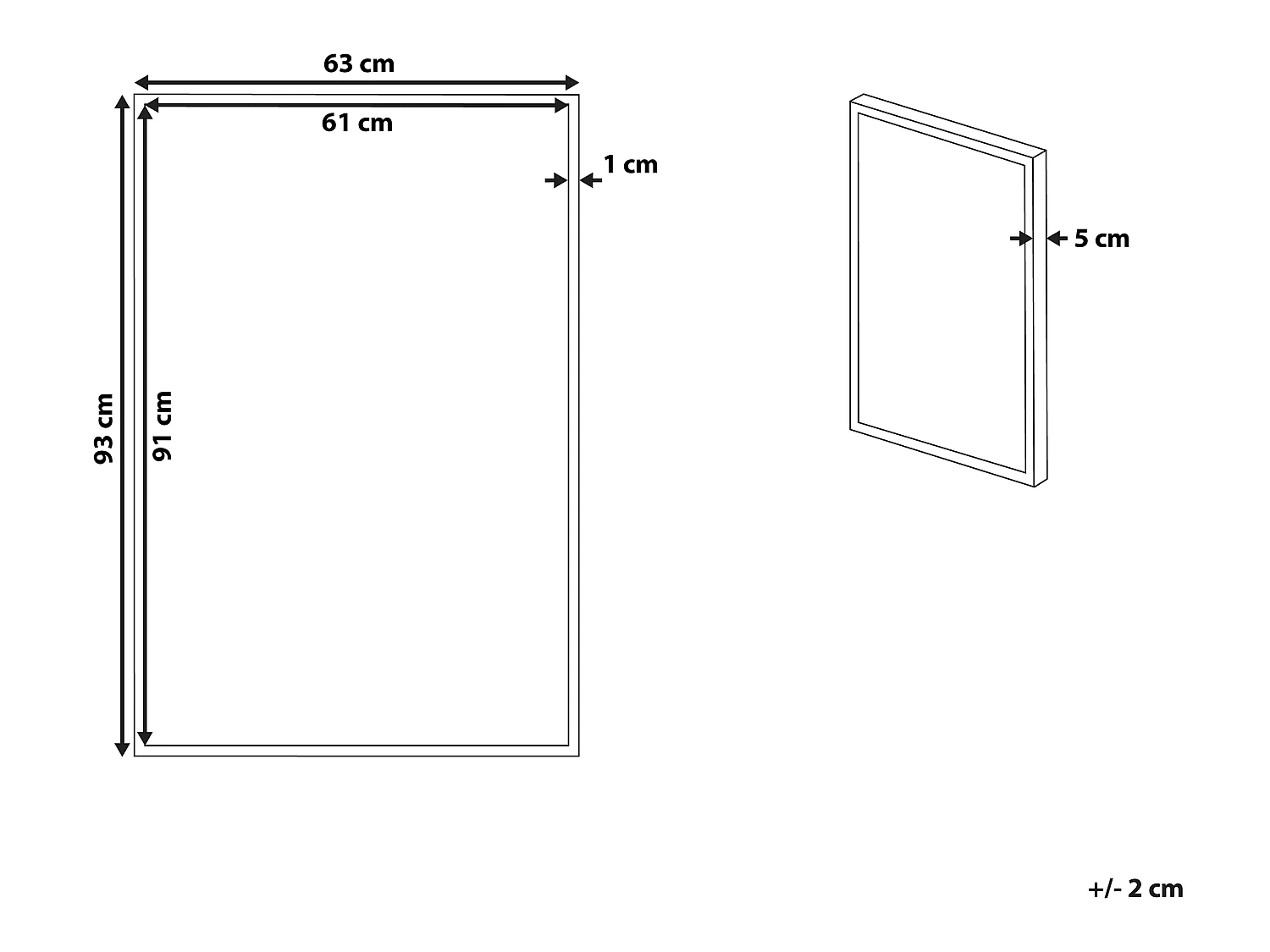 Imprimé sur toile BUDRIO Motif abstrait 63 x 99 cm Gris