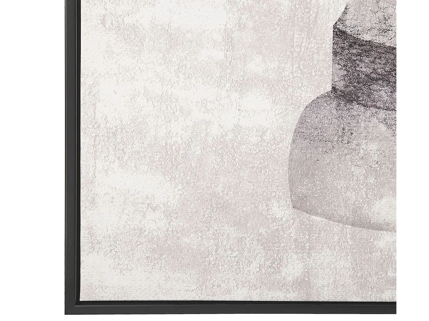 Canvas BUDRIO Abstract motief 63 x 99 cm Grijs