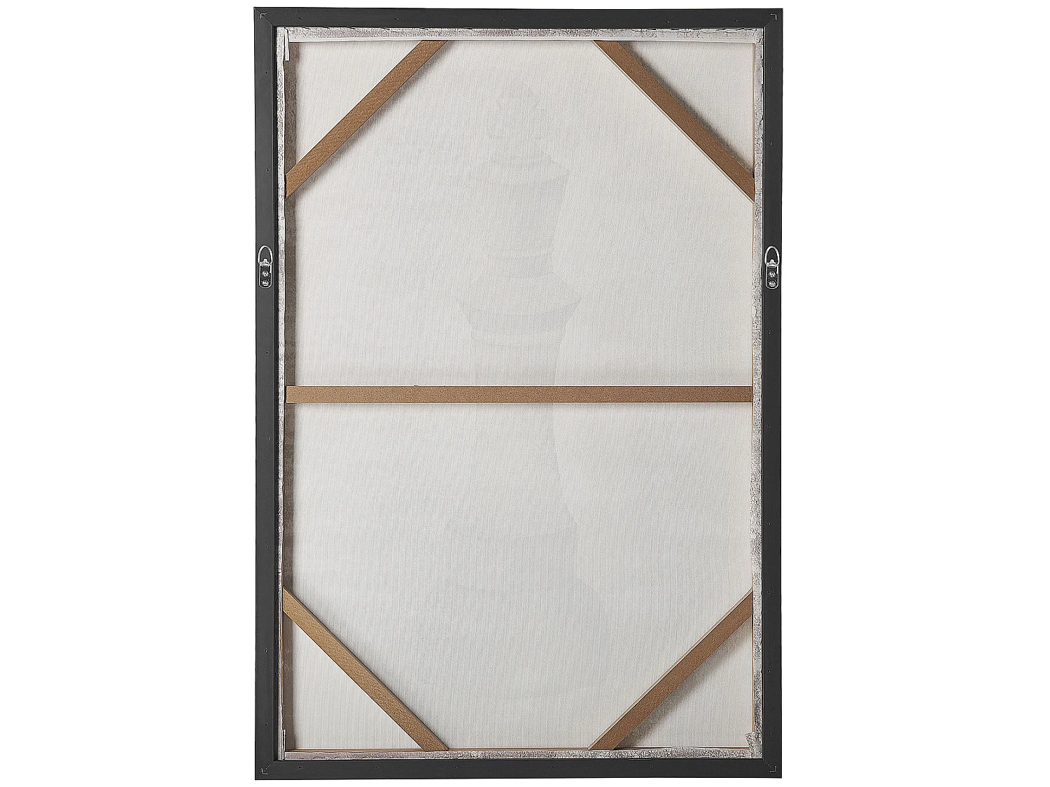 Canvas BUDRIO Abstract motief 63 x 99 cm Grijs