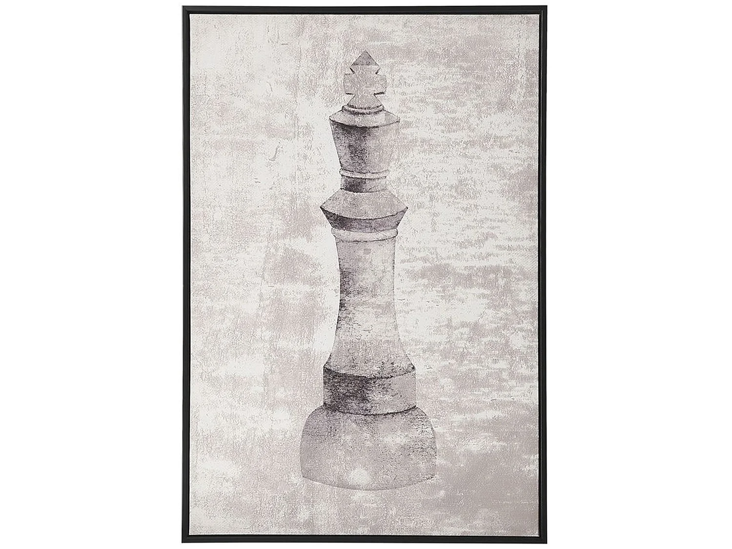Imprimé sur toile BUDRIO Motif abstrait 63 x 99 cm Gris