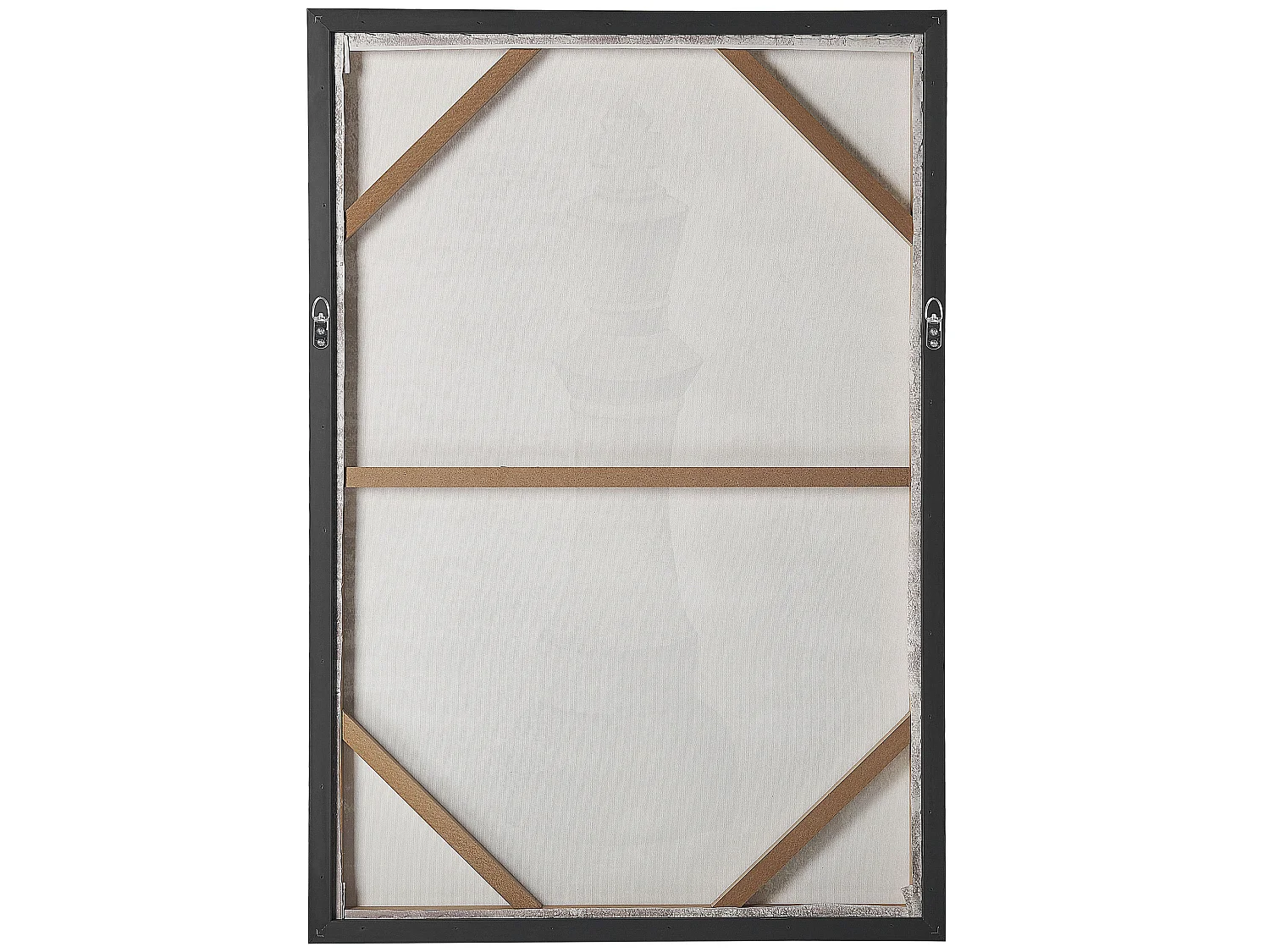 Imprimé sur toile BUDRIO Motif abstrait 63 x 99 cm Gris