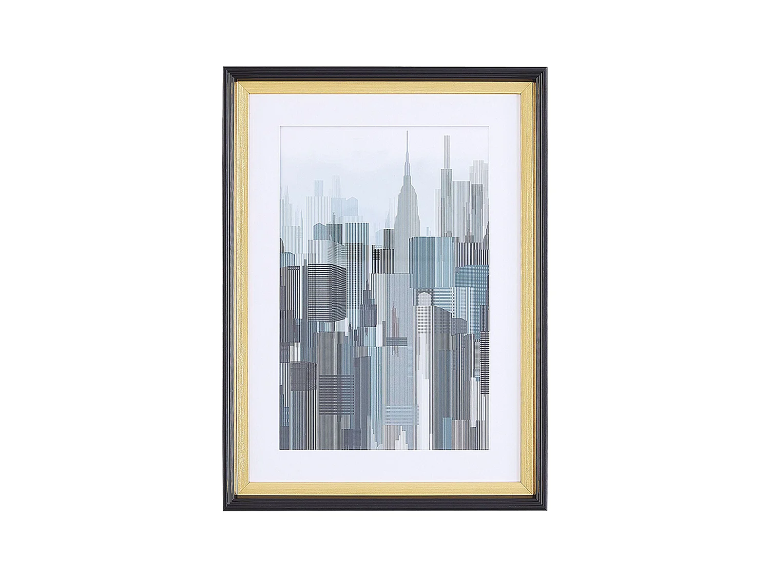 Ingelijste muurafdruk BAMAKO Stedelijk motief 60 x 80 cm Grijs