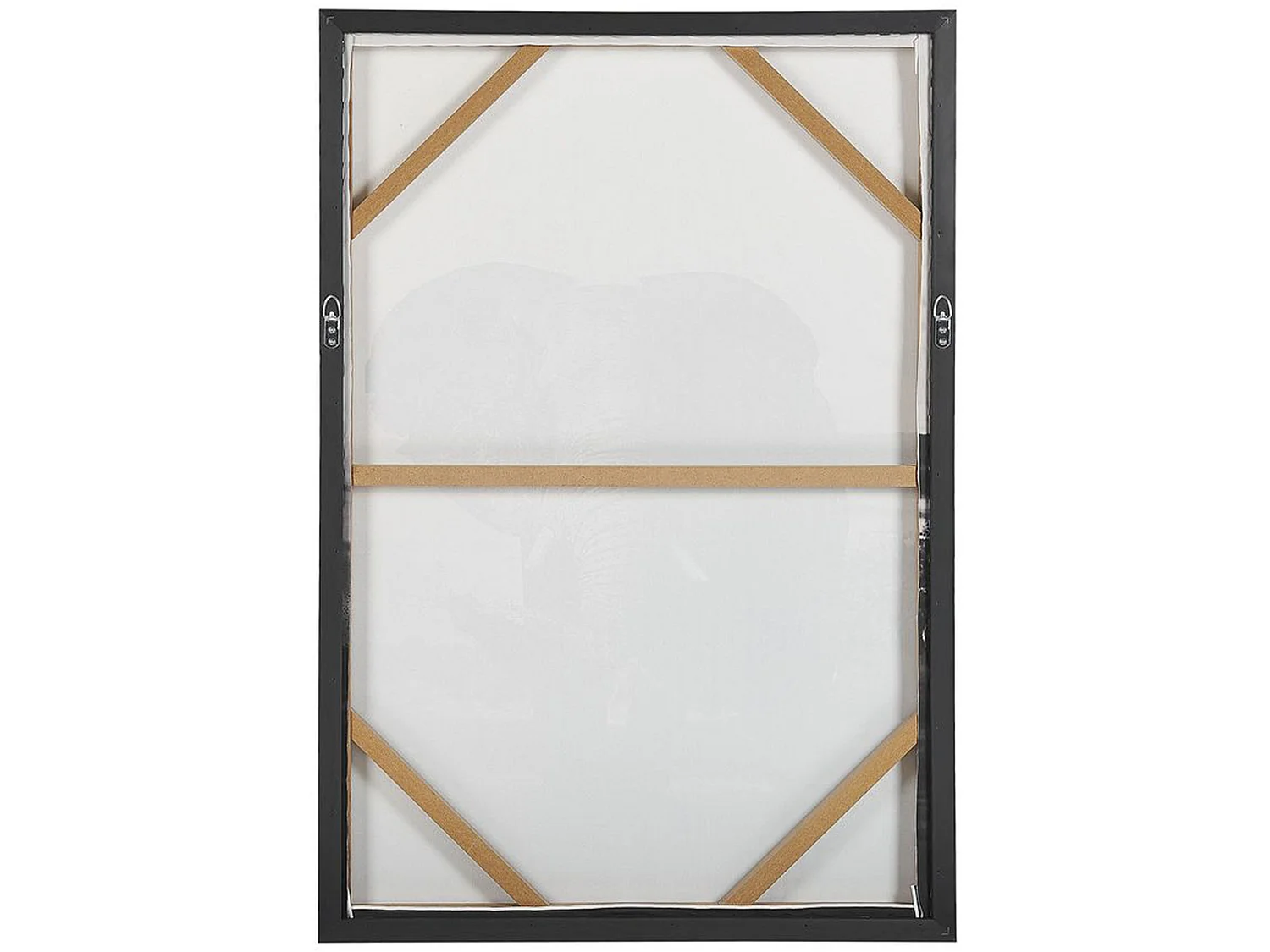 Imprimé sur toile NIBBIA Motif animal 63 x 99 cm Gris