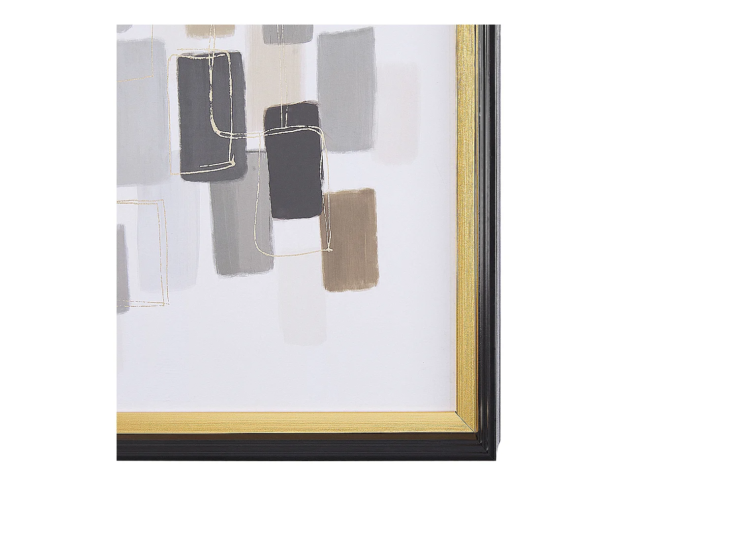 Impressão para parede com moldura AREZA Motivo abstracto 30 x 40 cm Multicolor