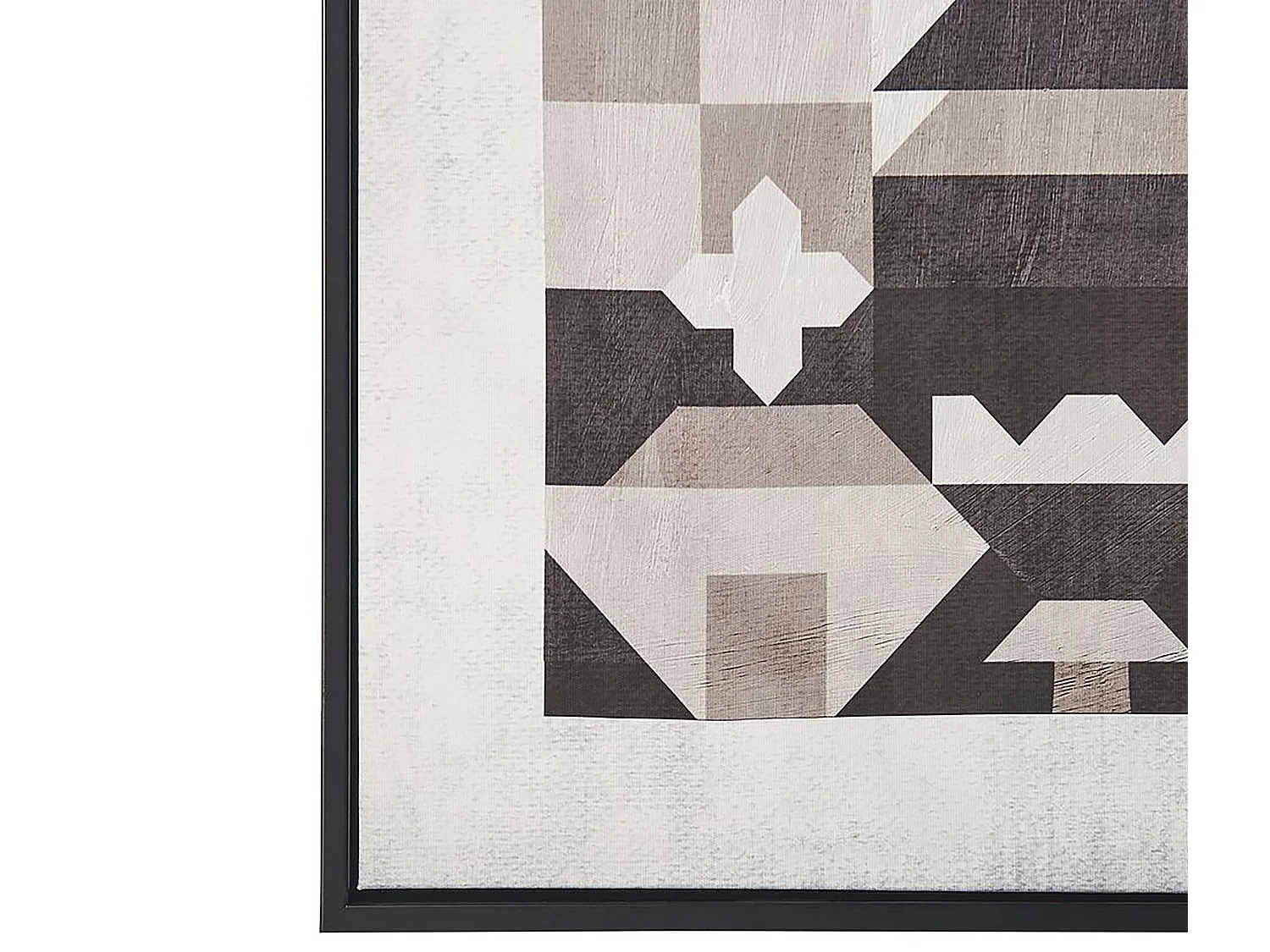 Canvas BANDO Abstract motief 63 x 99 cm Grijs