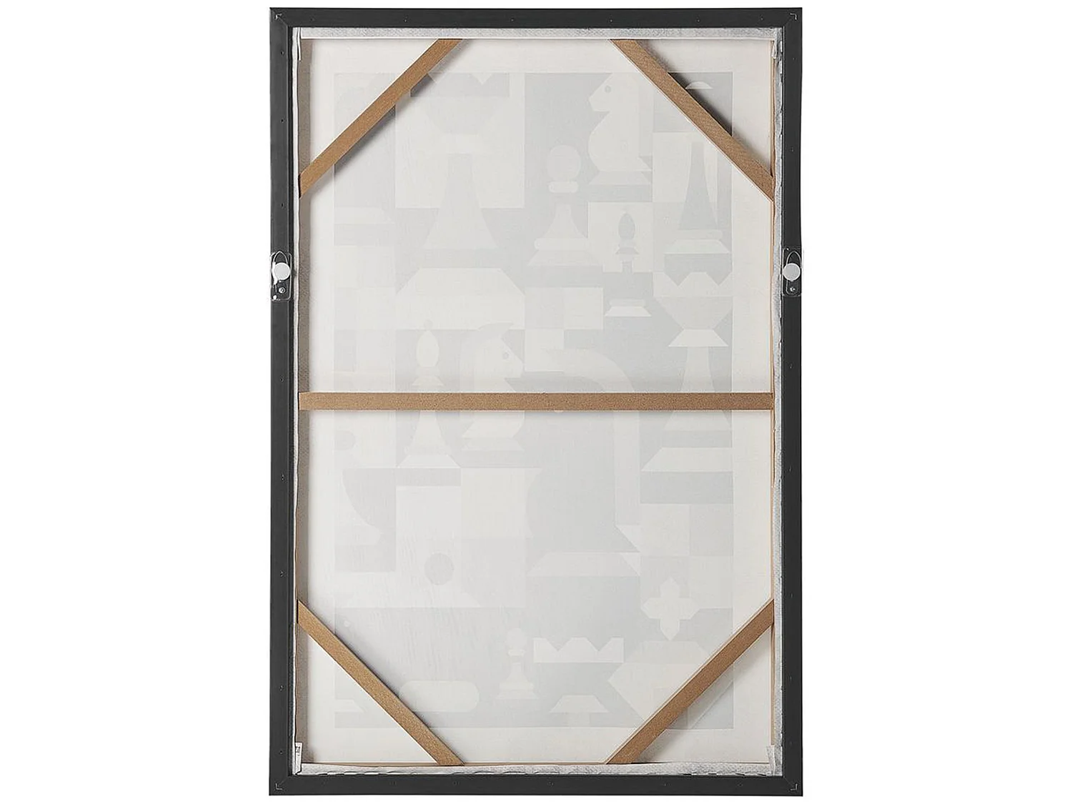 Canvas BANDO Abstract motief 63 x 99 cm Grijs