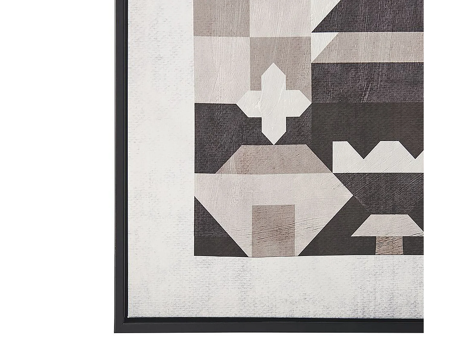 Canvas BANDO Abstract motief 63 x 99 cm Grijs