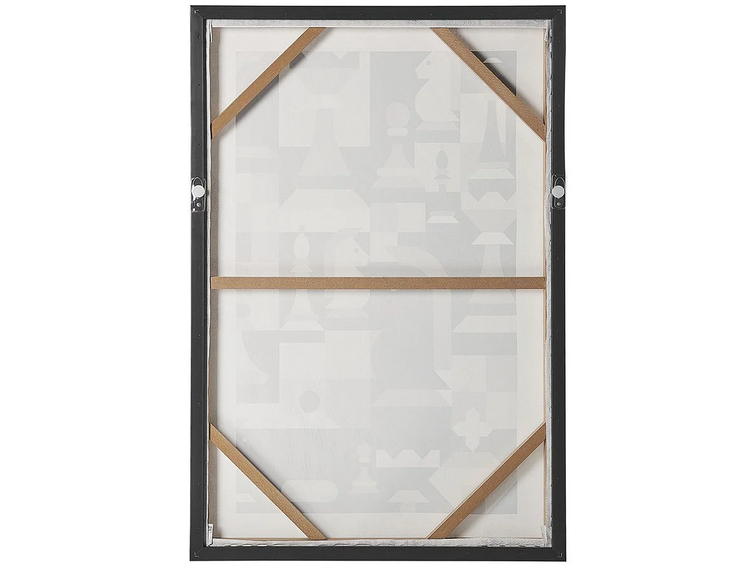 Canvas BANDO Abstract motief 63 x 99 cm Grijs