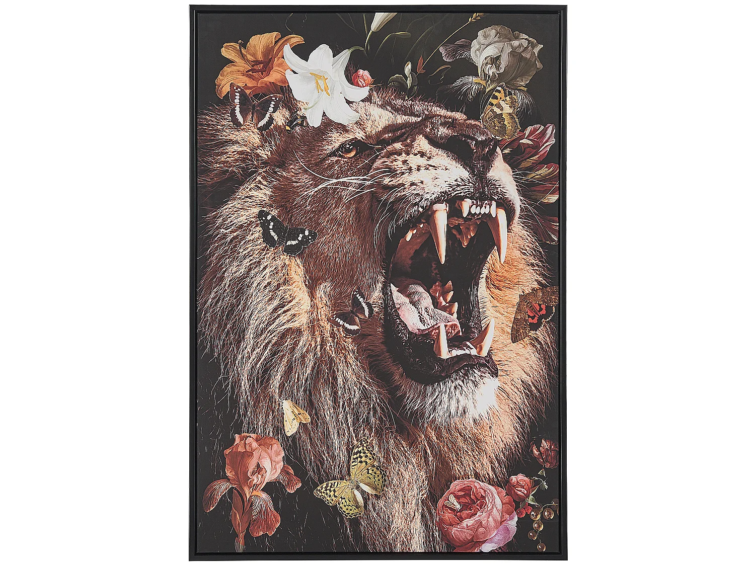 Stampa su tela MARRADI Motivo animale 63 x 99 cm Multicolore