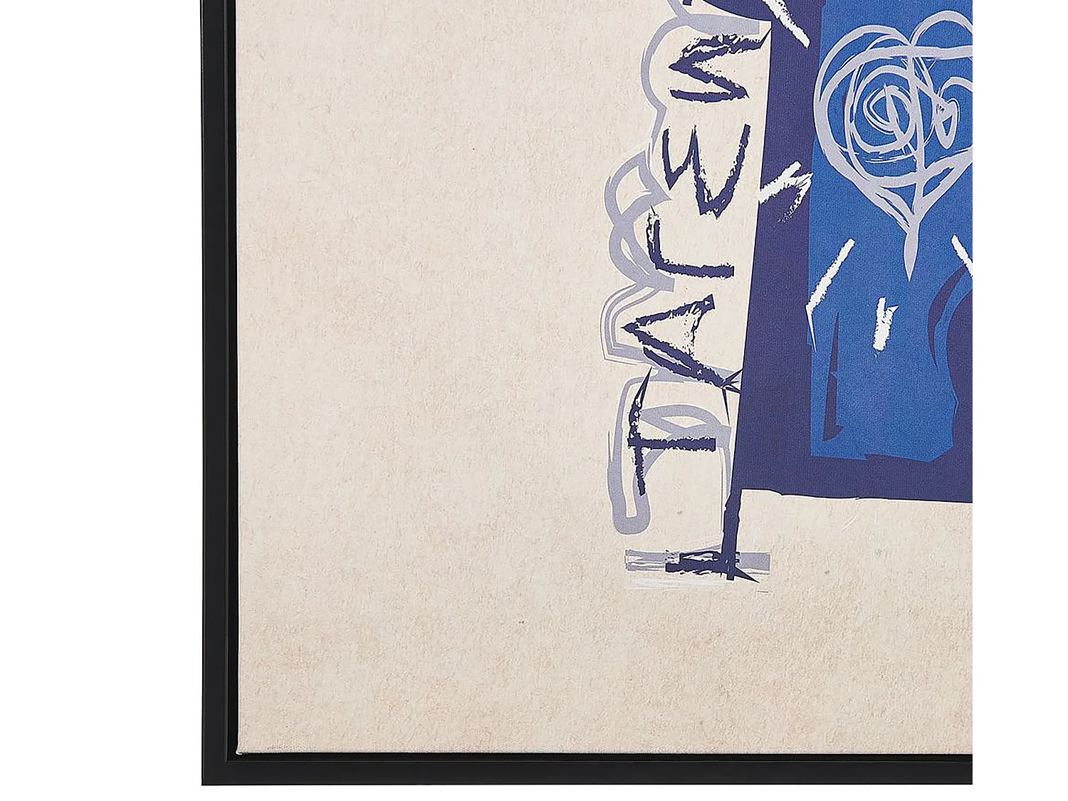 Stampa su tela TREPPIO Motivo astratto 63 x 99 cm Blu