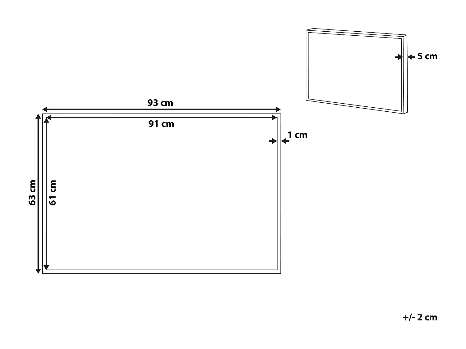 Canvas FORNEA Abstraktes Muster 63 x 99 cm Bunt