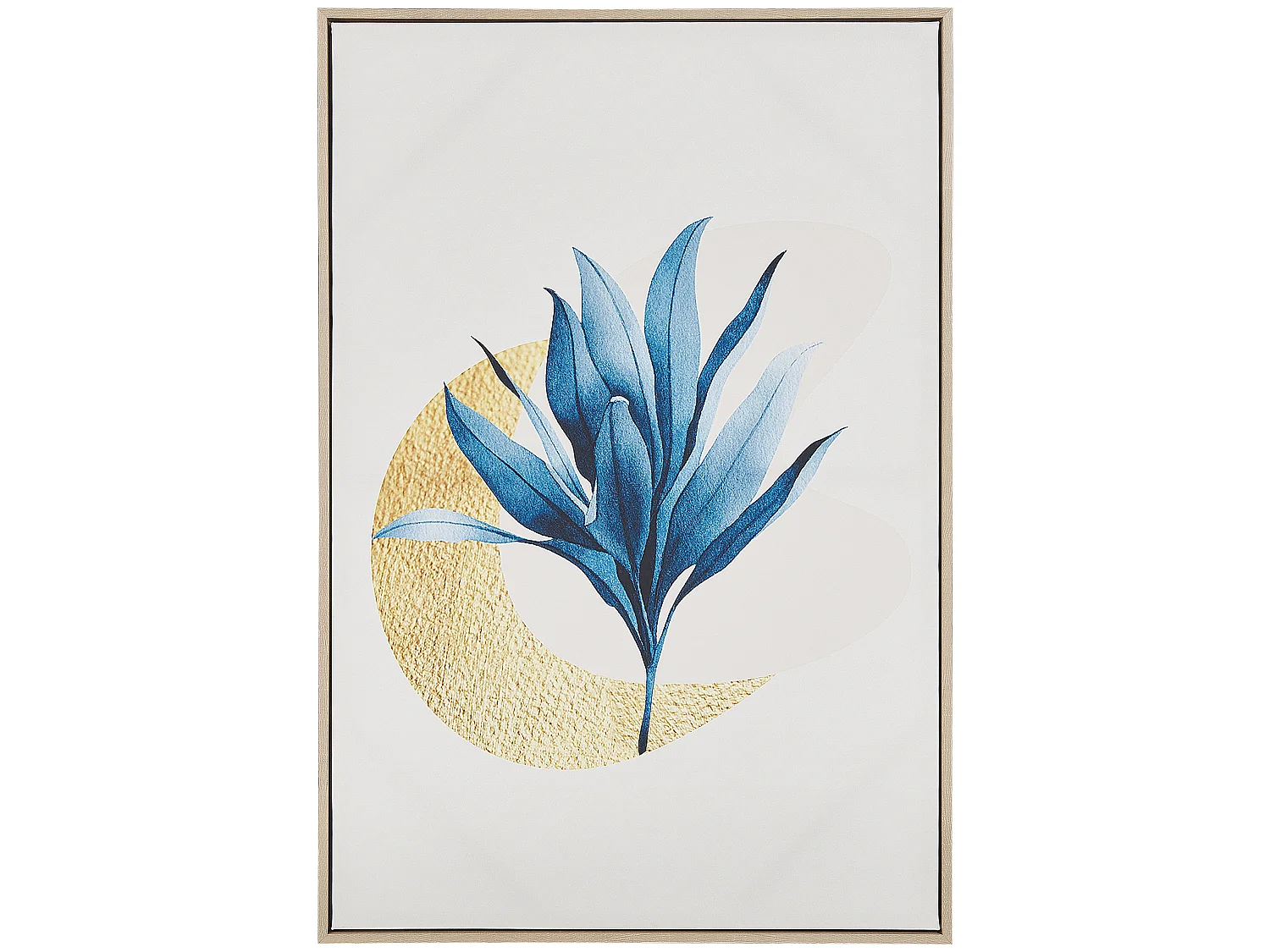 Imprimé sur toile CORVARO Motif naturel 63 x 99 cm Beige